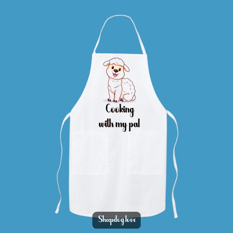 Funny Sheepdog Apron: Farm Fun, Kitchen Charm Funny Gift