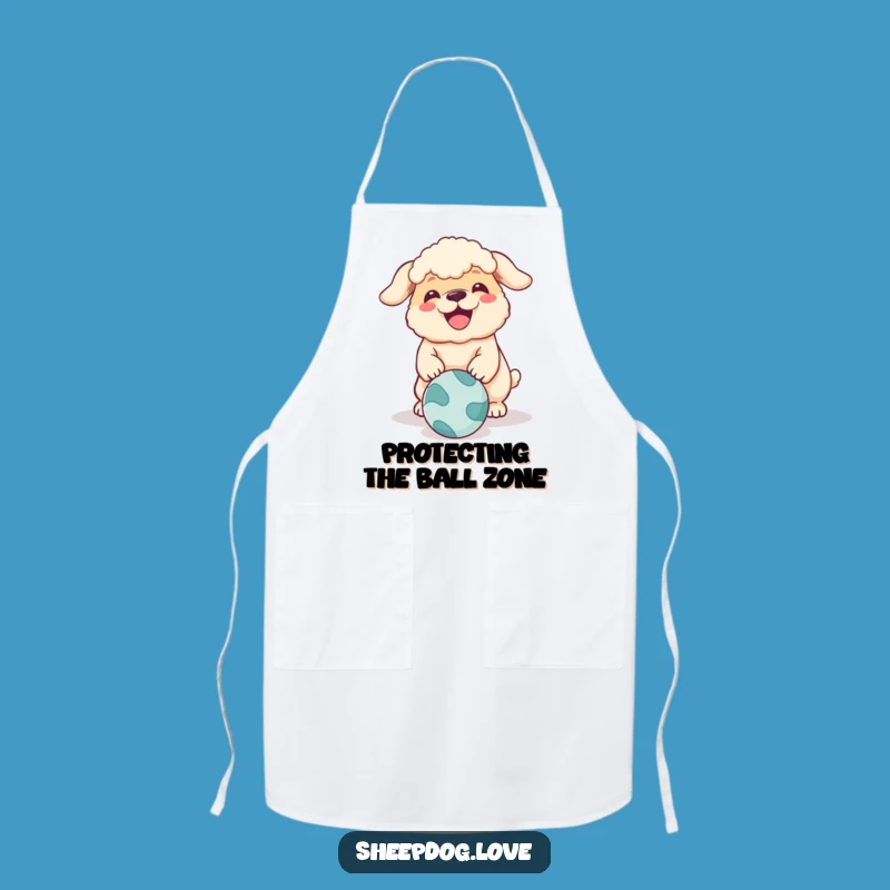 Funny Sheepdog Apron: Hilarious Dog Chef Gift for the Kitchen