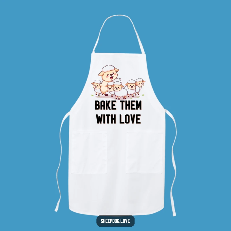 Funny Sheepdog Apron: Joyful Herder Dog Kitchen Wear Gift