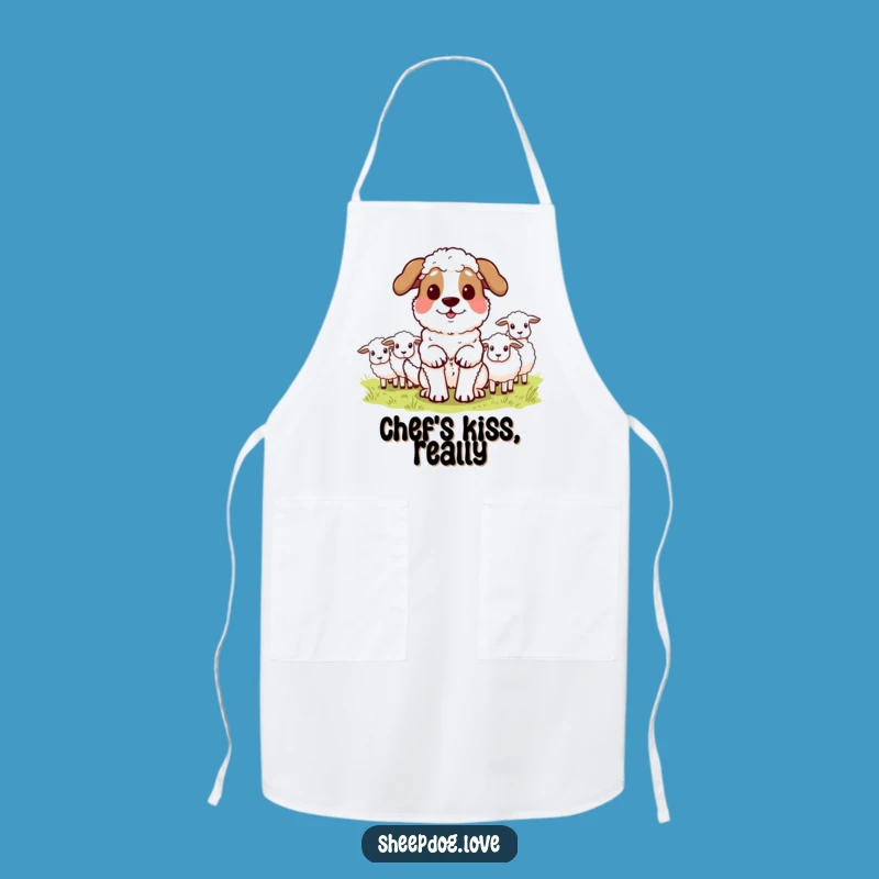 Funny Sheepdog Apron: Proud Herder, Chef's Companion for Dog Lovers