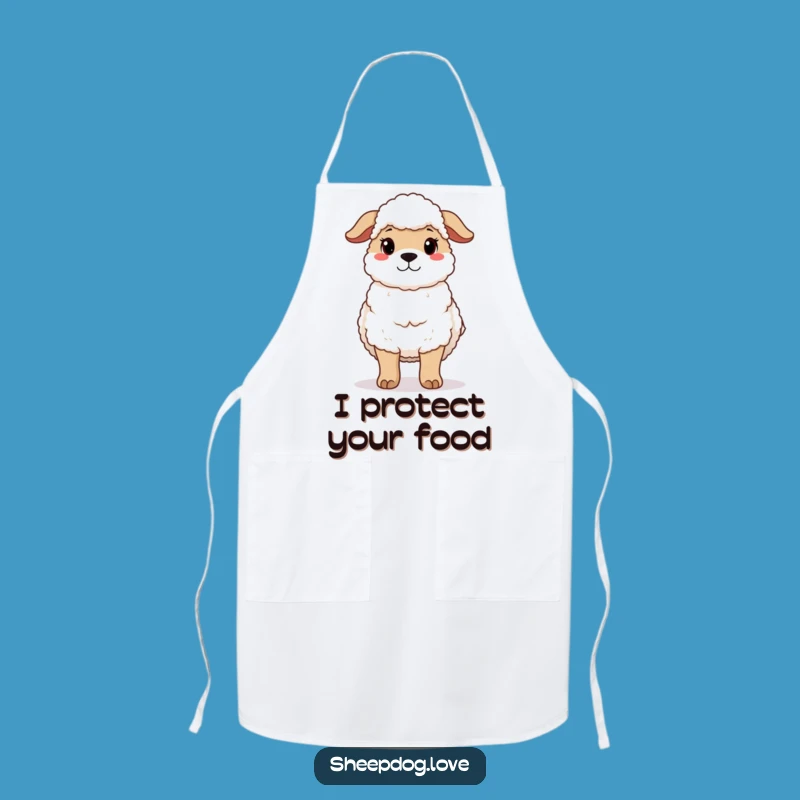 Funny Protective Sheepdog Apron - Cook with Gentle Care
