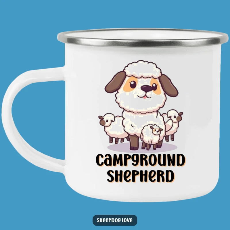 Funny Sheepdog Herding Camping Mug: Strategic Sips for Outdoor Adventures