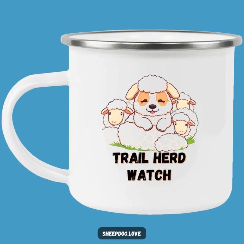 Funny Sheepdog Camping Mug: Enjoy Coffee with This Hilarious Herder's Funny Gift