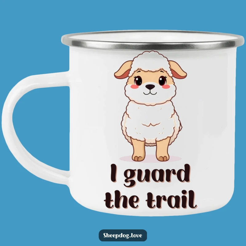 Funny Protective Sheepdog Camp Mug - Loyal Companion for Adventures