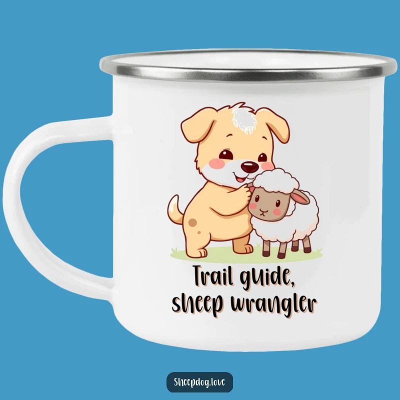 Funny Sheepdog Herder Camping Mug: Canine Companion for Outdoor Adventures
