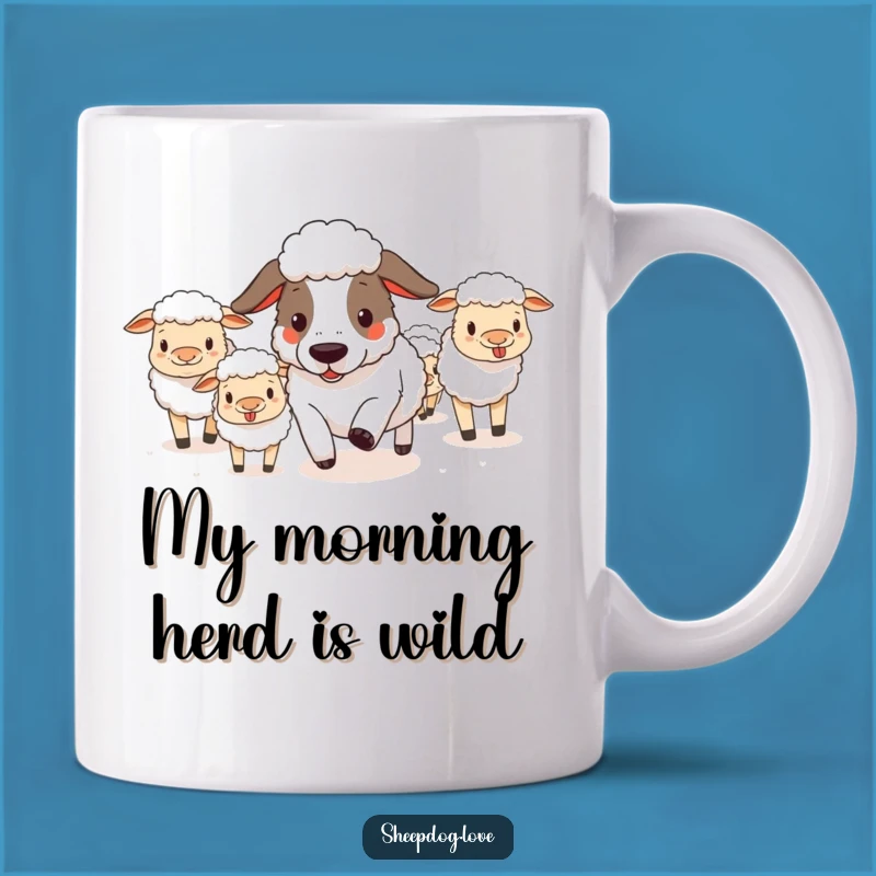 Funny Sheepdog Herding Mugs - Perfect Gift for Dog Lovers and Farmers