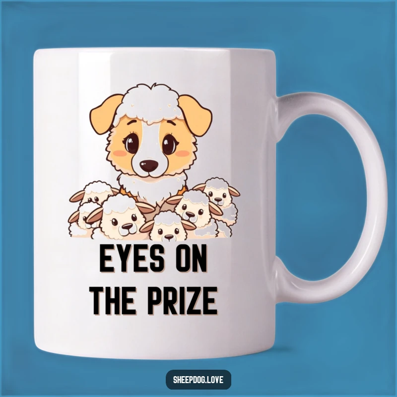 Funny Sheepdog Mug: Vigilant Watcher, Loyal Protector, Great Funny Gift