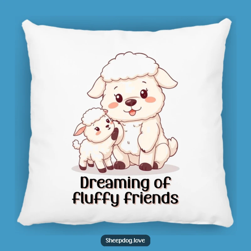 Funny Sheepdog Lamb Pillow: Cozy Up with Farm Animal Friends