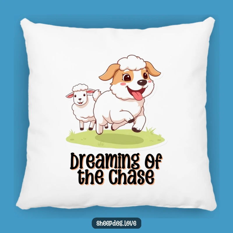 Funny Tongue Out Sheepdog Pillow - Soft Runner Dog Accent Cushion Gift