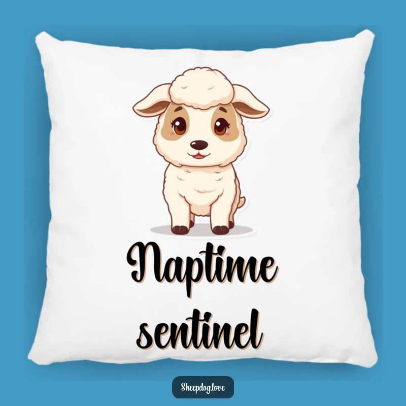 Funny Gentle Guard Sheepdog Pillow - Cozy Cushion for Dog Lovers