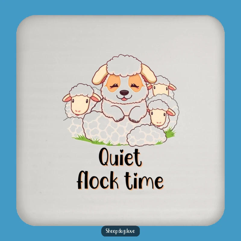 Funny Sheepdog Coaster: Protect Surfaces with This Hilarious Farm Funny Gift