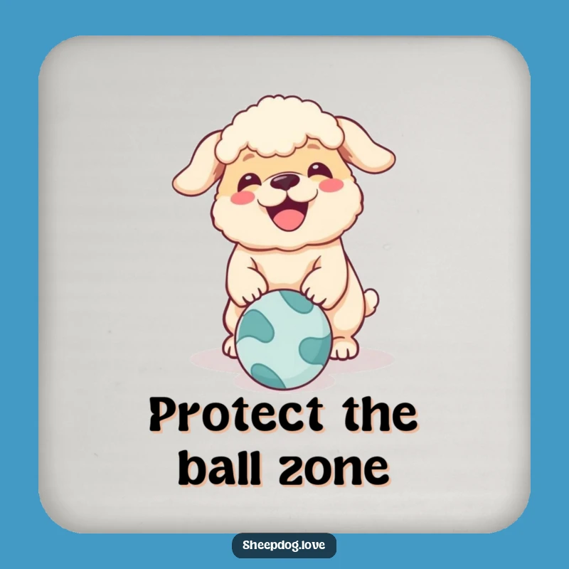 Funny Sheepdog Coasters: Hilarious Dog Drink Protection Gift Set