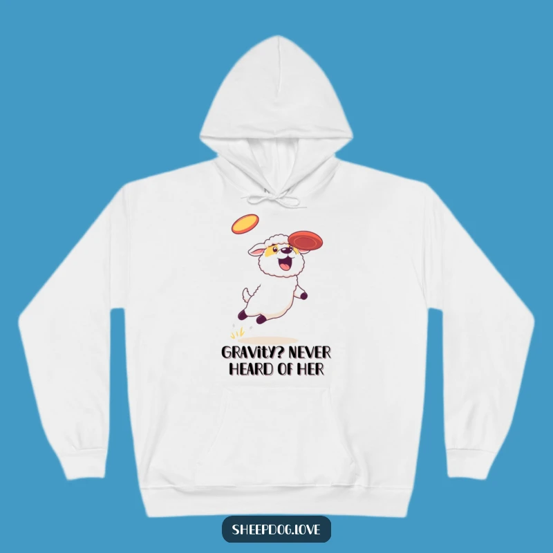 Cozy Funny Sheepdog Frisbee Hoodie: Warm Your Heart and Funny Bones