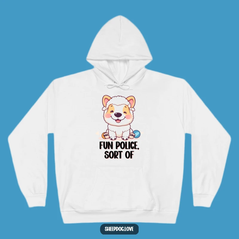 Funny Sheepdog Grin Hoodie: Cozy Protection with a Hilarious Funny Gift
