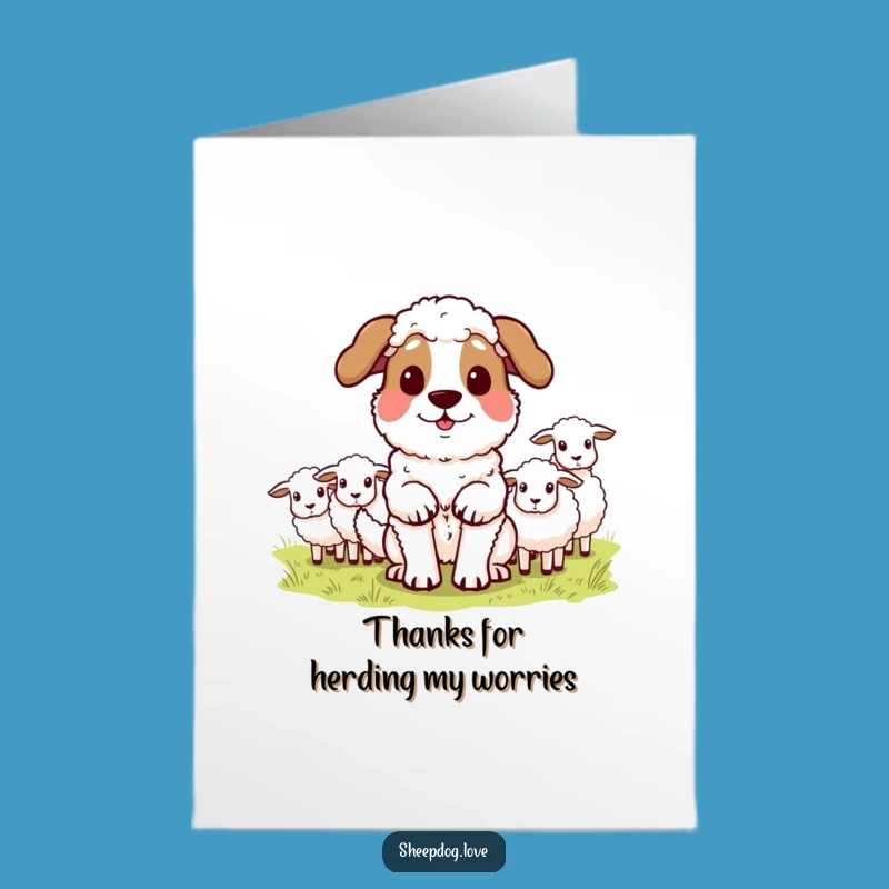 Free Printable Thank You Card: Accomplished Sheepdog - A Grateful, Funny Downloadable Gift!