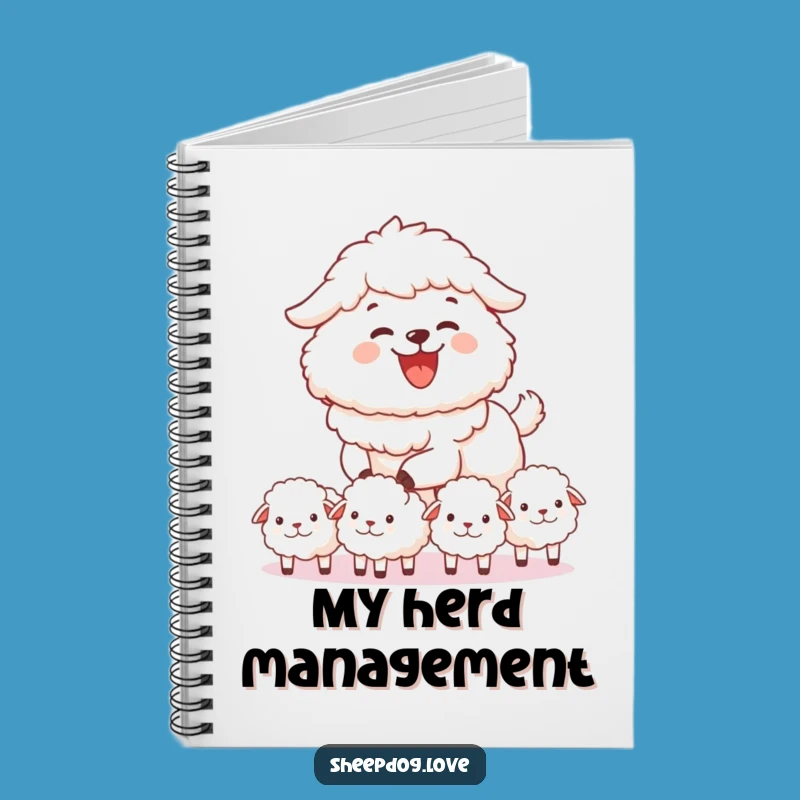 Funny Sheepdog Herding Notebook: Joyful Notes Journal, Ideal Funny Gift
