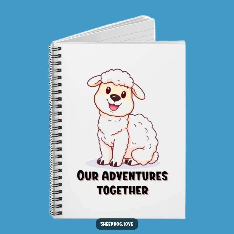 Funny Sheepdog Notebook: Proud Plans, Organized Funny Gift