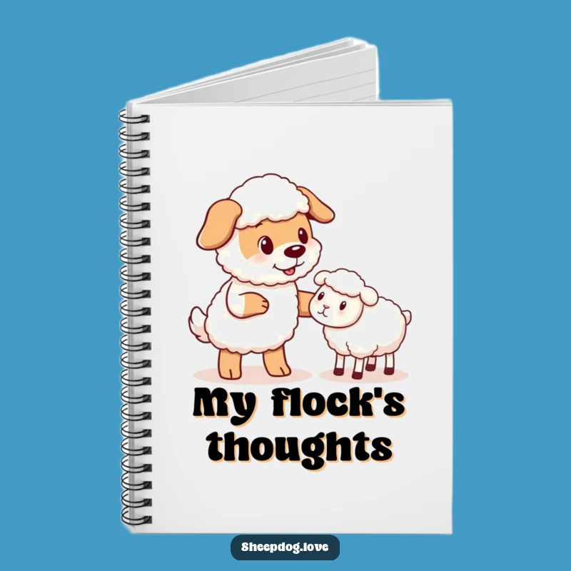 Funny Sheepdog Nudge Notebook: Jot Down Ideas with this Hilarious Herding Companion