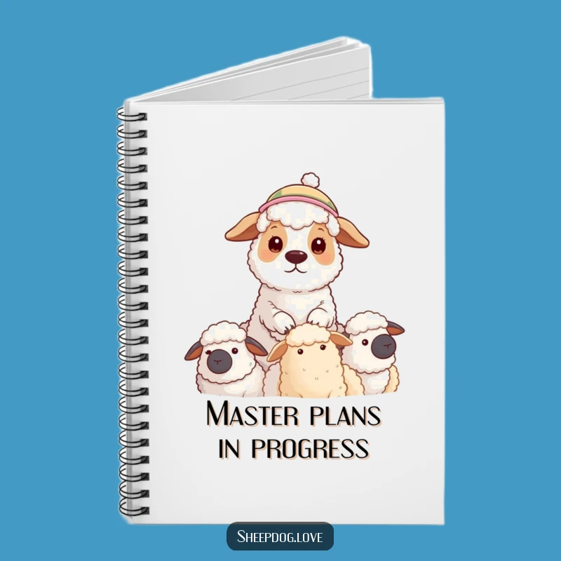 Funny Sheepdog Notebook: Jot Down Your Diligent Plans