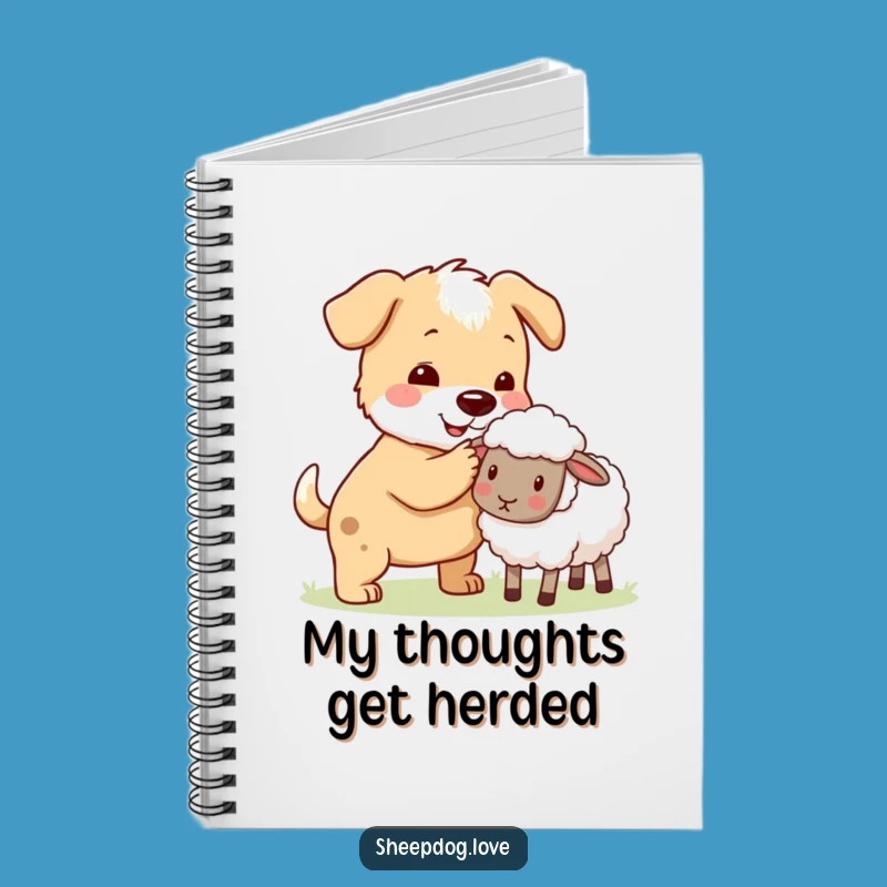Funny Sheepdog Herder Notebook: Organize Thoughts with Canine Help