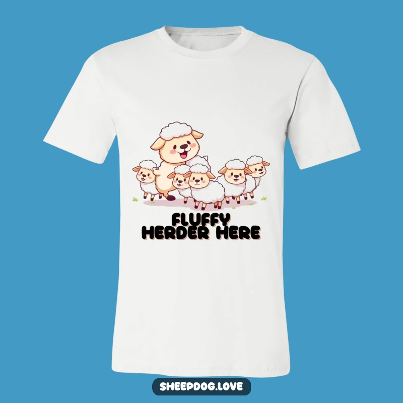 Funny Sheepdog T-Shirt: Joyful Herder Dog Tee Makes a Great Gift