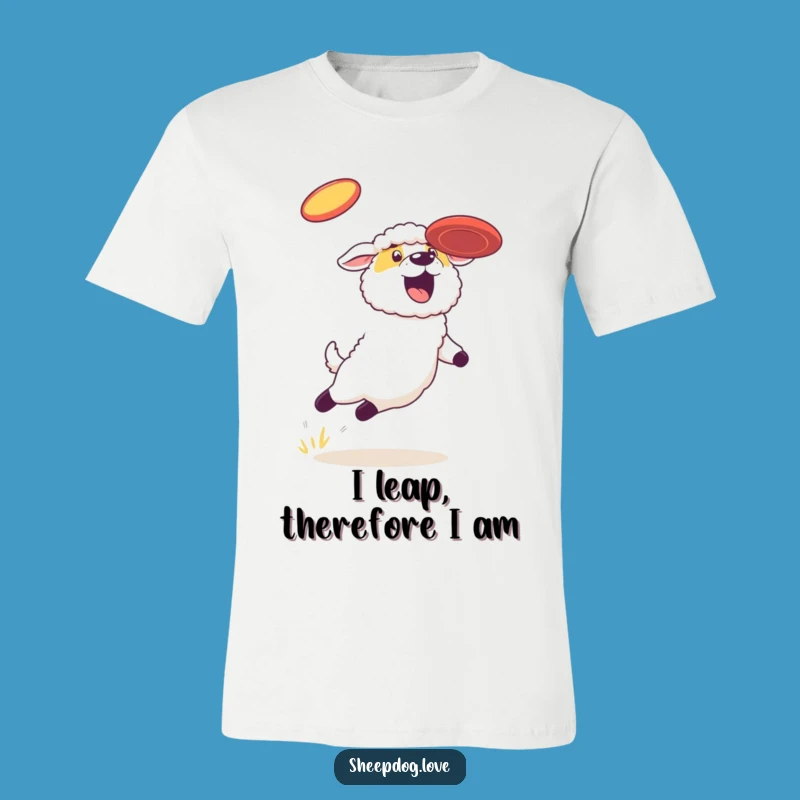 Funny Sheepdog Frisbee Champ T-Shirt: Awesome Gift for Active Dog Fans
