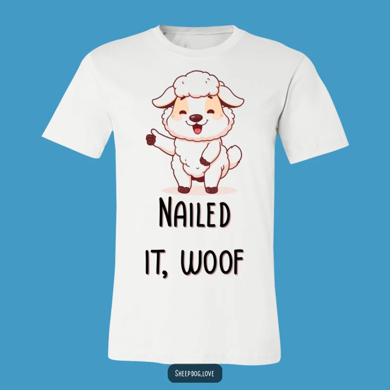 Funny Sheepdog T-Shirt: Proud Wagging Tail, Comfy Tee for Dog Lovers