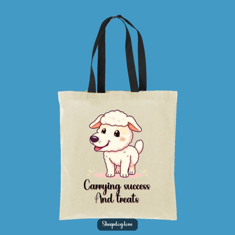 Funny Sheepdog Tote Bag: Carry Your Success in Style